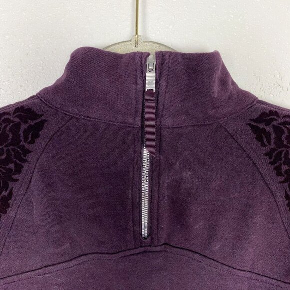 Lululemon Floral Flock Pullover Mock Neck Velvet - Picture 4 of 11